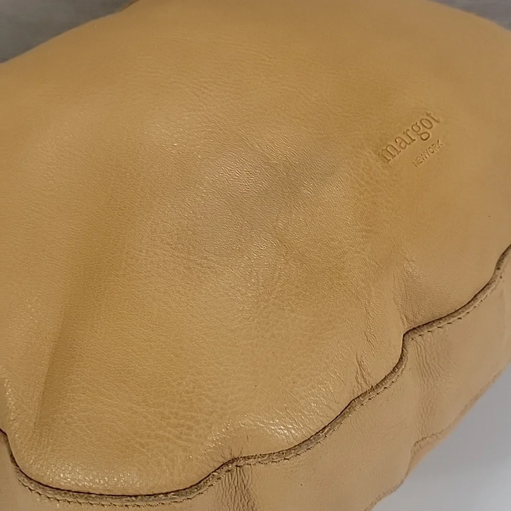Margot Tan Leather Shoulder Bag